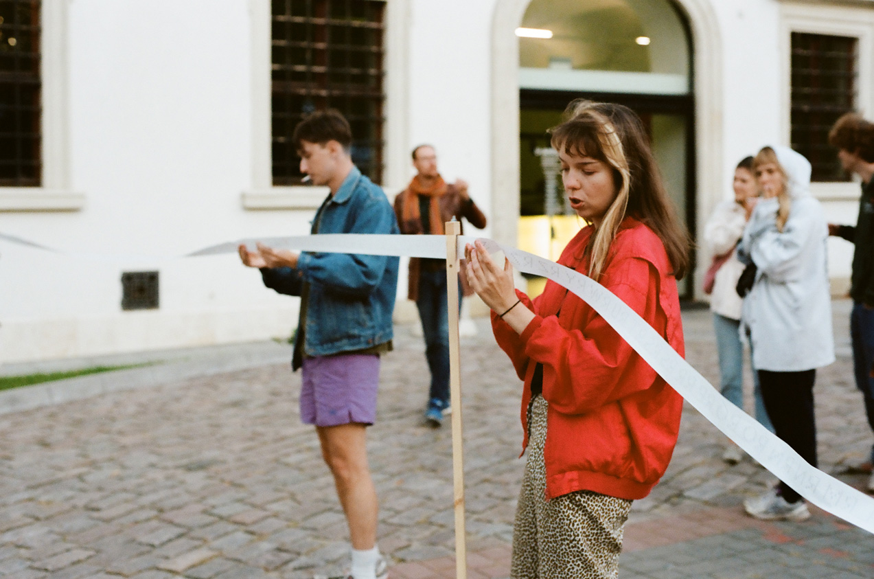 Publication and performance by Edka Jarzab and by contemporary Belgian artist Pierre Coric