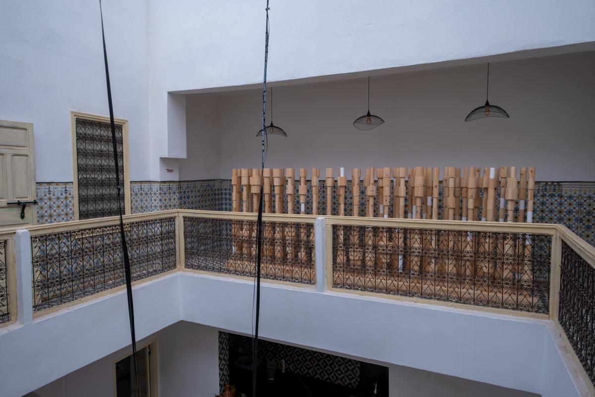 Installation by contemporary Belgian artist Pierre Coric