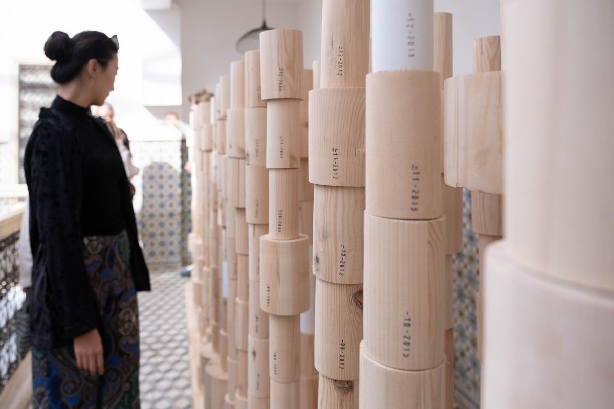 Installation by contemporary Belgian artist Pierre Coric