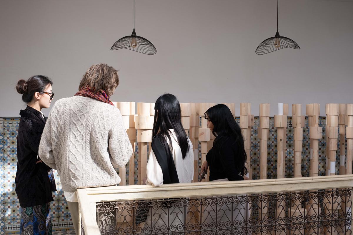 Installation by contemporary Belgian artist Pierre Coric