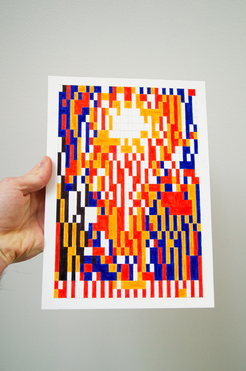 Drawing by by contemporary Belgian artist Pierre Coric