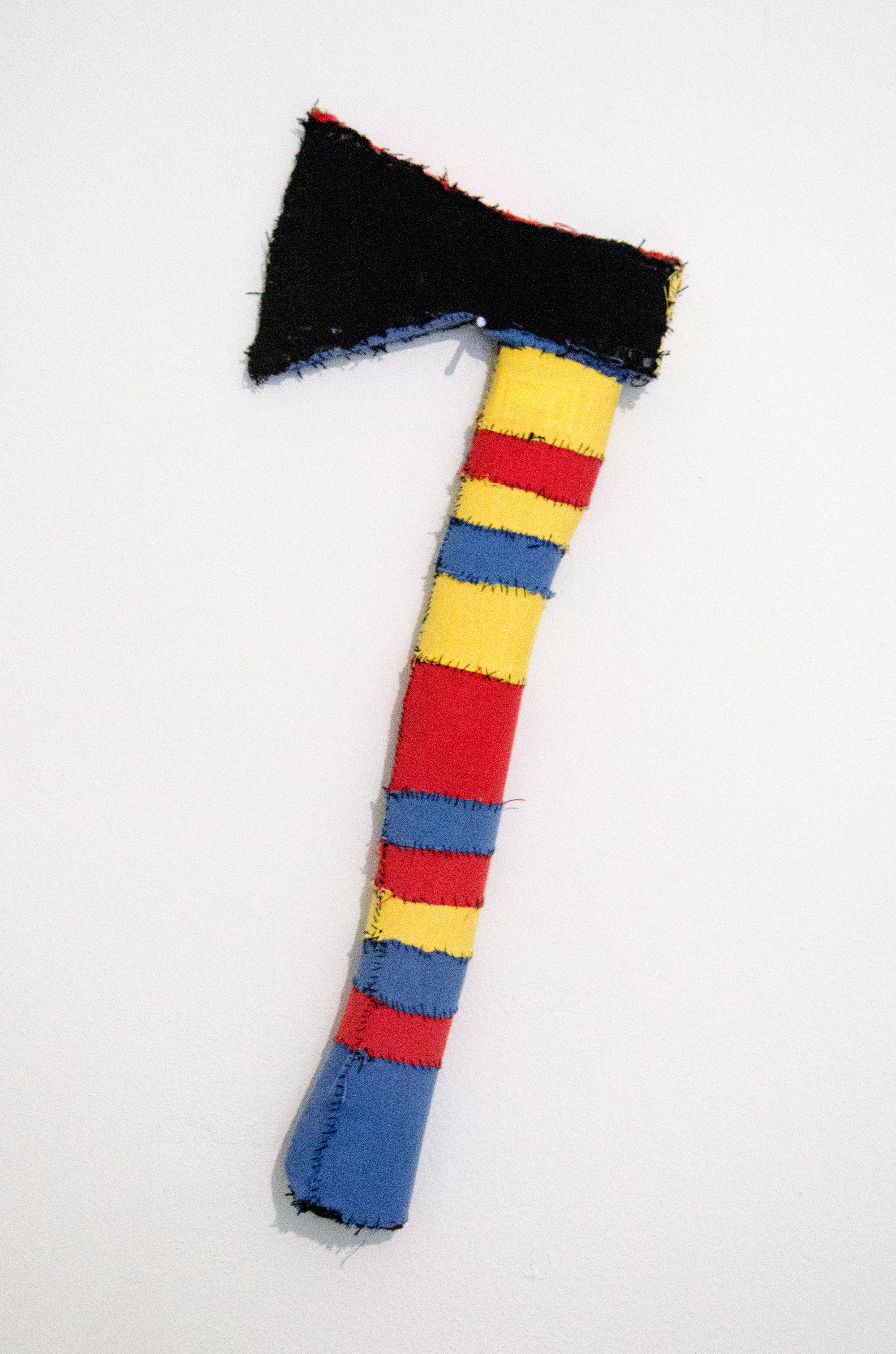 Fabric Axe by contemporary Belgian artist Pierre Coric