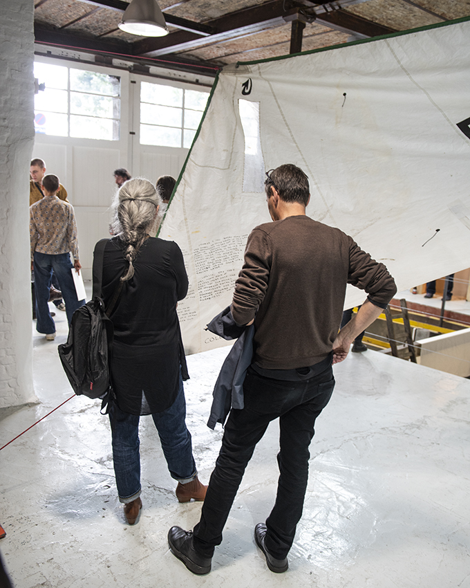 Installation by Garance Picard and contemporary Belgian artist Pierre Coric