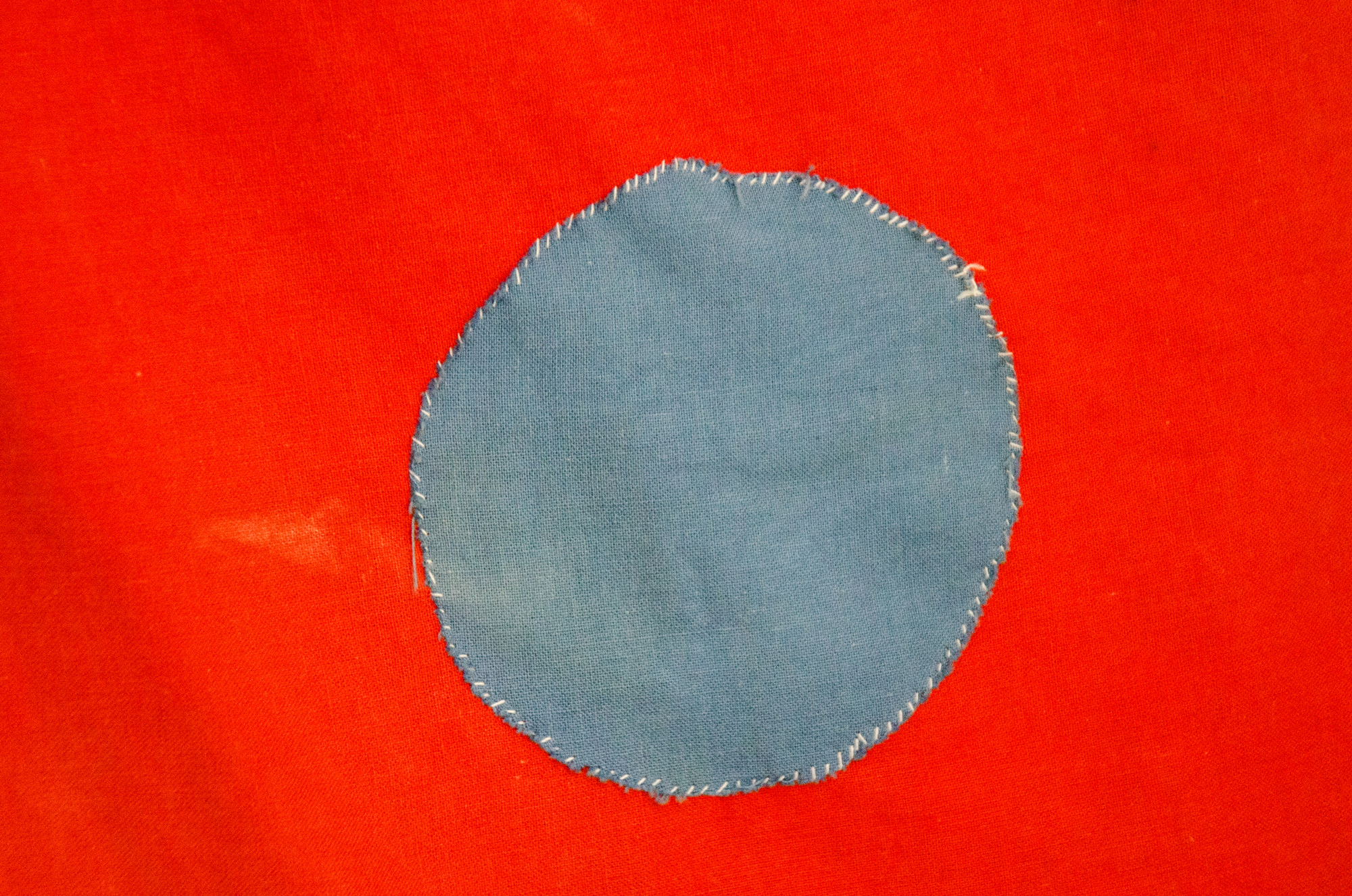 Textile piece by contemporary Belgian artist Pierre Coric