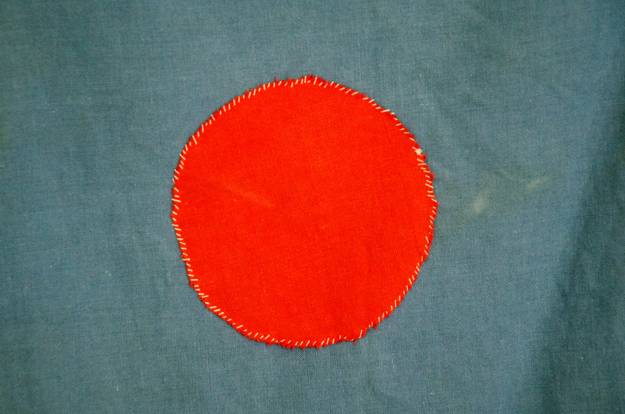 Textile piece by contemporary Belgian artist Pierre Coric