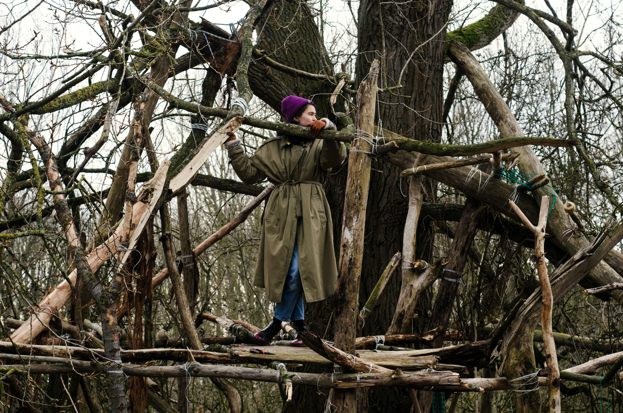 Treehouse by contemporary Belgian artist Pierre Coric